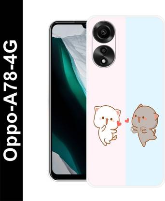 Bluvver Back Cover for Oppo A78 4G, cute couple love back cover