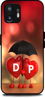KEYCENT Back Cover for Nothing Phone 2 (D P, D LOVES P, NAME, ALPHABET, DP LOVE, HART, BLUE