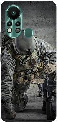 DIKRO Back Cover for Infinix Hot 11S, X6812, FOJI, INDIAN, ARMY, SOLDIER