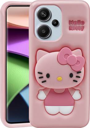 Asgeot Back Cover for Redmi Note 13 Pro Plus 5G Cute Hello Kitty Soft Case with Kitty Holder for Girls (Pink)