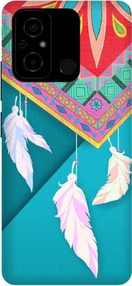 JUGGA Back Cover for POCO C55, MZB0DDTIN, FEATHER, LEAF, ABSTRACT, ART