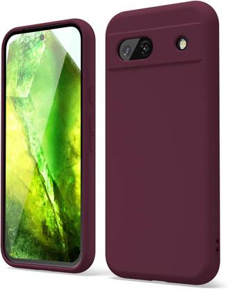 Vshop Back Cover for Liquid Silicone Designed Back Case Cover for Google Pixel 8a