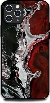 KEYCENT Back Cover for APPLE iPhone 11 Pro Max MARBLE, BLACK RED, WAVY, ABSTRACT, STONE, WALL
