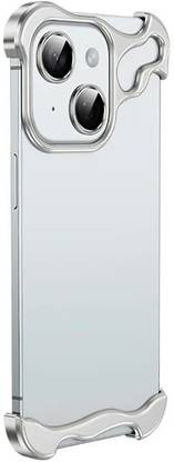 MILLION CASES Back Cover for iPhone 15 Titanium Frame Luxury Bumper Case
