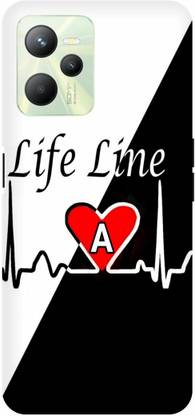 Indus Back Cover for REALME C35- RMX3511-A: NAME: LETTER: ALPHABET: LIFELINE