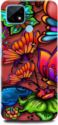 play fast Back Cover for Realme C25Y, RMX3268 BUTTERFLY, COLORFULL, BUTTERFLY