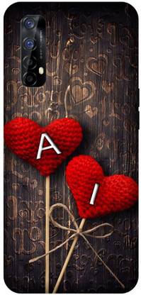 INTELLIZE Back Cover for Realme 7 AI, A LOVE I, I LOVE A, A LETTER, I LETTER, AI NAME