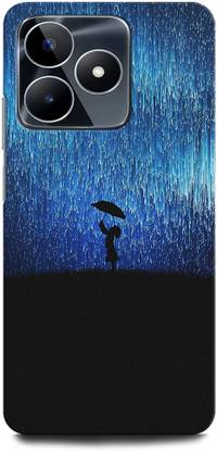 INTELLIZE Back Cover for Realme Narzo N53 ANIME, RAIN, ALONE,UMBRELLA, ANIMATION