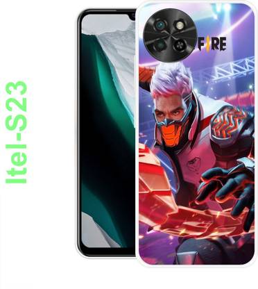 Bluvver Back Cover for itel S23, Garena free fire back cover