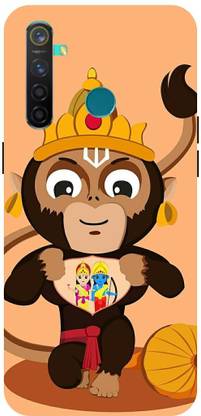 ADZIRE Back Cover for realme 5 Pro, RMX1971, HANUMAN, JI, MARUTI, BAJRANG, BALI, CARTOON