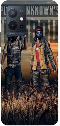 Bluvver Back Cover for Vivo Y75 5G, V2142 Printed Pubg Game Back Cover