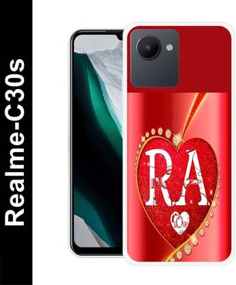 SARTOOLIYA Back Cover for Realme C30s, RA NAME, RA LOVE, RA ALPHABET, RA LETTER NAME