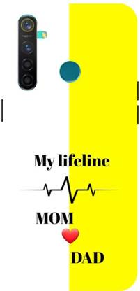 ADZIRE Back Cover for realme 5 Pro, RMX1971, MY, LIFELINE, MOM, DAD, LOVE