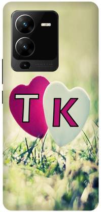 JUGGA Back Cover for vivo V25 Pro 5G, V2158, T LOVES K NAME,T NAME, K LETTER, ALPHABET,T LOVE K NAME