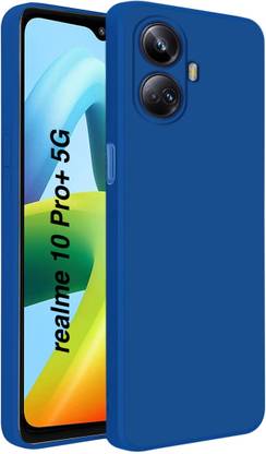 MobiLooks Back Cover for Realme 10 Pro+ 5G, Hybird Liiquid Silicone Soft Anti shock Case