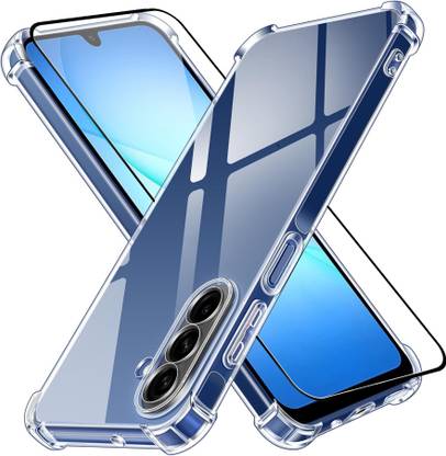 ShieldTech Back Cover for Samsung Galaxy A17 5G Tempered Glass Screen Protector + Mobile Transparent Back Cover Case