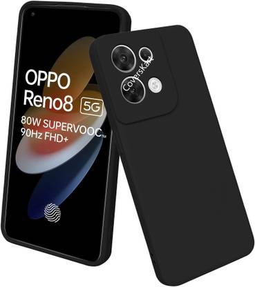 Coverskart Liquid Silicone Back Cover for OPPO Reno8 5G, Silky-Soft Touch Full Body Protection Shockproof Case