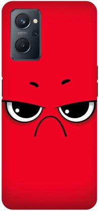 Zaplab Back Cover for OPPO A96, CPH2907 Angry Emoji Funny Cartoon Printed Back Cover
