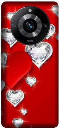 ORBIQE Back Cover for Realme 11 Pro 5G HEART, ROSE, LOVE, FLOWER, DIAMOND