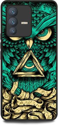 INDICRAFT Back Cover for Vivo V23 5G (OWL, NIGHT WATCH, ABEJ, BEOGRAD, TRIPPY )