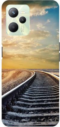 Bluvver Back Cover for Realme C35, RMX3511 Printed Railway track Back Cover