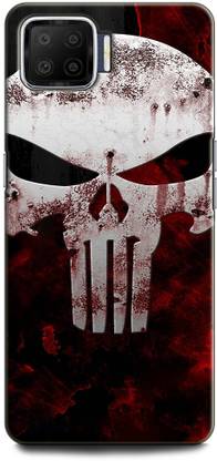 INDICRAFT Back Cover for OPPO F17 PUNISHER, SKULL MONSTER , JOLLY ROGER, VINYL STICKER
