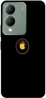 PICHKU Back Cover for Vivo Y17s,Simpal, Apple, Design, Black, Logo