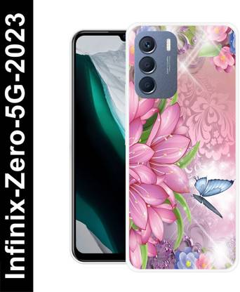 DEVLIYACASE Back Cover for Infinix Zero 5G 2023 BUTTERFLY, BEAUTIFUL BUTTERFLIES, BLUE BURRERFLY, GLITTER