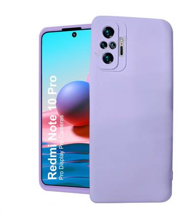 MobiLooks Back Cover for Redmi Note 10 Pro, Liquid Silicone Case inner Microfiber Cloth
