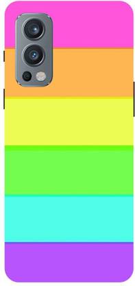 Wall Art Back Cover for OnePlus NORD 2 (5G) Pattern, Color Gradient, Multicolor Printed