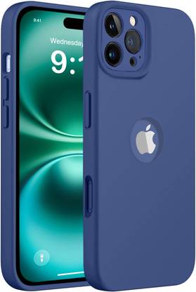 likgus Back Cover for Apple iPhone 16 Pro Max, Liquid Silicone Logo View Shock Proof Microfiber Case