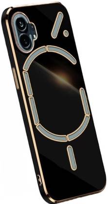 LOWCOST ASM Back Cover for Nothing Phone (1), Luxury Plating Square Frame Silicone Case For Nothing Phone 1