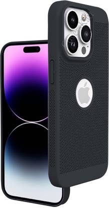 MobiLooks Back Cover for Apple iPhone 14 Pro, Heat Dissipation Grid Ultra Hybird Paper Slim Case