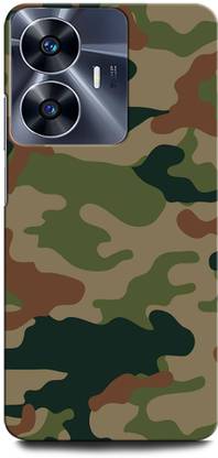 ORBIQE Back Cover for Vivo Y02 INDIAN ARMY, TXTURE, ARMY UNIFORM, MILITARY, COMO, COMOFLAGE