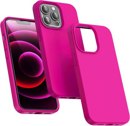TRUEUPGRADE Back Cover for iPhone 14 Pro Max 6.7 Inch Case Shockproof Protective Slim Liquid Silicone Hot Pink