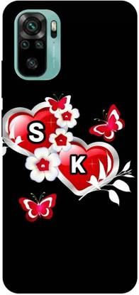 द प्रिंट लिंक Back Cover Redmi Note 11 SE, MZB0CKAIN, S K, S LOVE K, S K NAME, S K ALPHABET, HEART के लिए