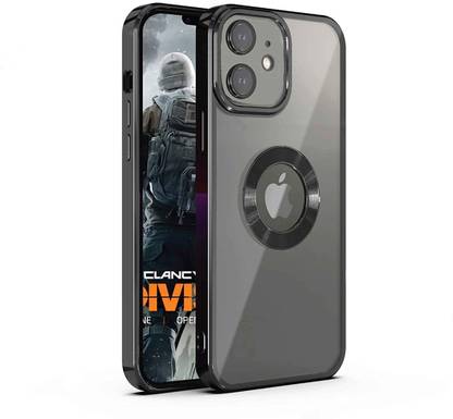 Pishon Back Cover for Electroplated Logo View Back Case Cover for iPhone 11, Wireless Charging | Slim Shockproof