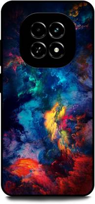 INDICRAFT Back Cover for Realme C63 5G (CLOUD STORMS, COLORS, SPACE, GALAXY, COLORFUL )