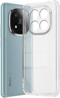 NIMMIKA ENTERPRISES Back Cover for Mi Redmi Note 14 Pro Plus 5G(Soft and flexible material | Transparent | Enhanced Grip)