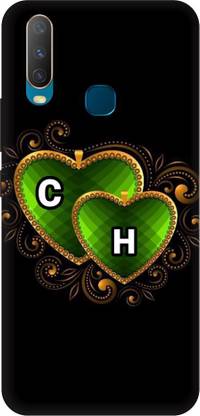 ThePrintlink Back Cover for Vivo Y15, C H, C LOVE H, C H NAME, C H ALPHABET, LOVE