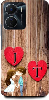 INTERWEY Back Cover for Vivo Y16 JT, J LOVE T, T LOVE J, J LETTER, T LETTER, JT NAME