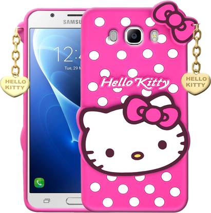 SUNSHINE Back Cover for Samsung Galaxy J7-10 - Hello Kitty Case | 3D Cute Doll | Soft Girl Back Cover with Pendant
