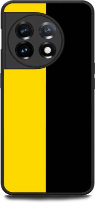 Thecoverking Back Cover for Oneplus 11 5G, YELLOW, BLACK, BACKGROUND, COLOR