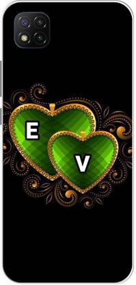 ThePrintlink Back Cover for Poco C3, E V, E LOVE V, E V NAME, E V ALPHABET, LOVE