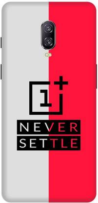 DIKRO Back Cover for OnePlus 6T, A6010, ONE, PLUS, SIGN, LOGO, NEVER, SETTLE