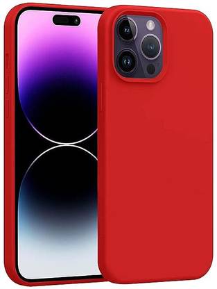 ClickAway Back Cover for Apple iPhone 15 Pro Max |Liquid Silicone 3 Layers Full Covered Soft Gel Rubber Case