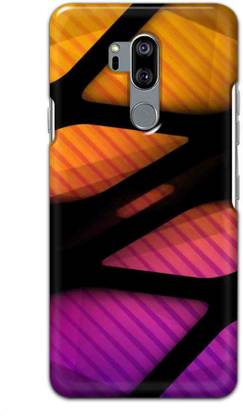 NDCOM Back Cover for LG G7 ThinQ Yellow Orange Printed