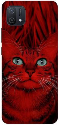 play fast Back Cover for OPPO A16k, CPH2349, CAT, MEOW, RED, CAT