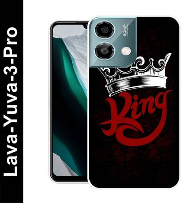 SARTOOLIYA Back Cover for Lava Yuva 3 Pro, KING, HERO, RAJPUT