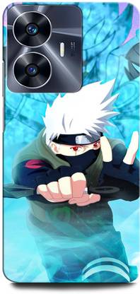 ORBIQE Back Cover for Vivo Y02T KAKASHI, NARUTO, ANIME, NEON, SUPERHERO, NINJA, BLACK